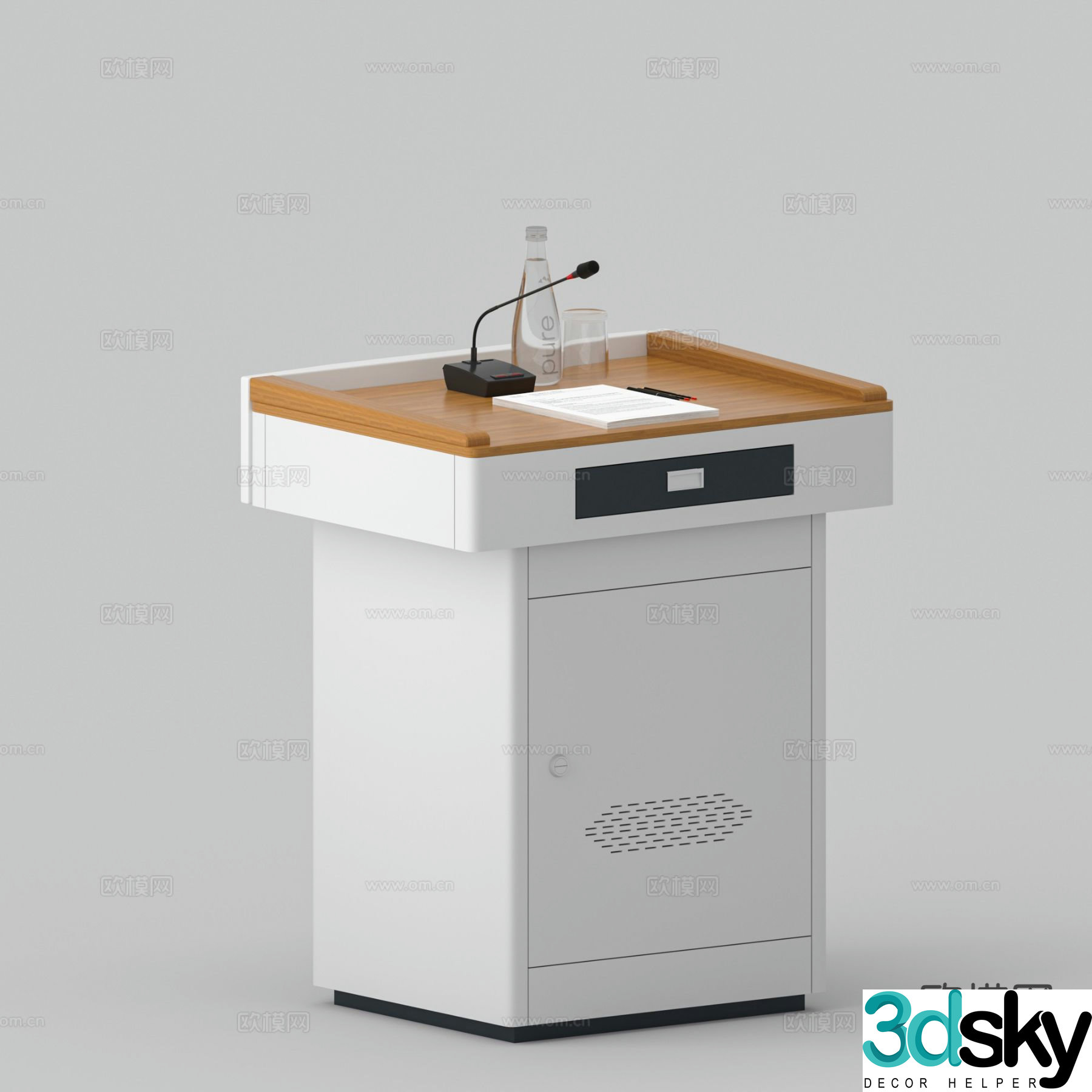 podium smart podium podium 3d model