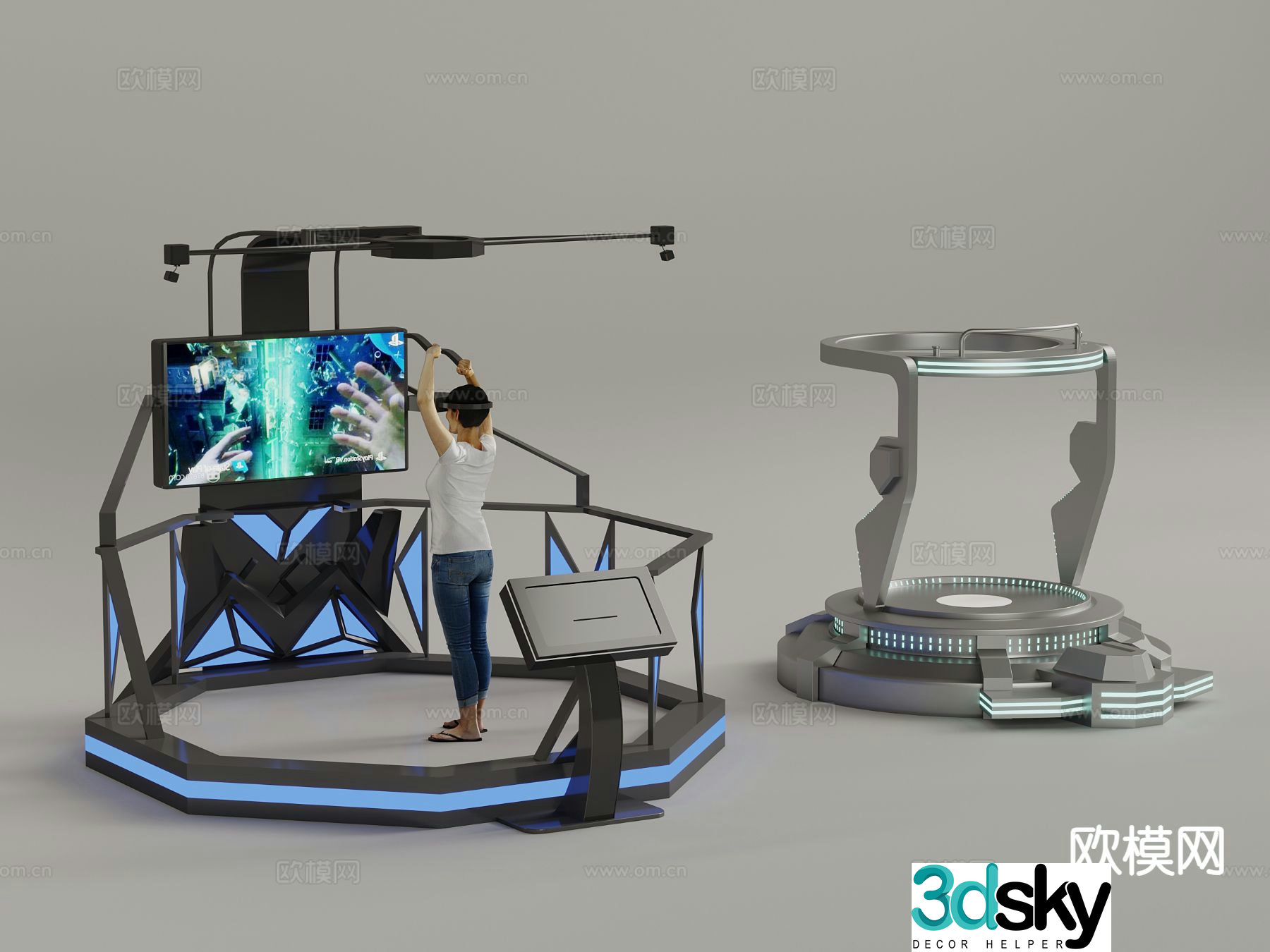 VR game equipment VR seat VR experience equipment 3d model
