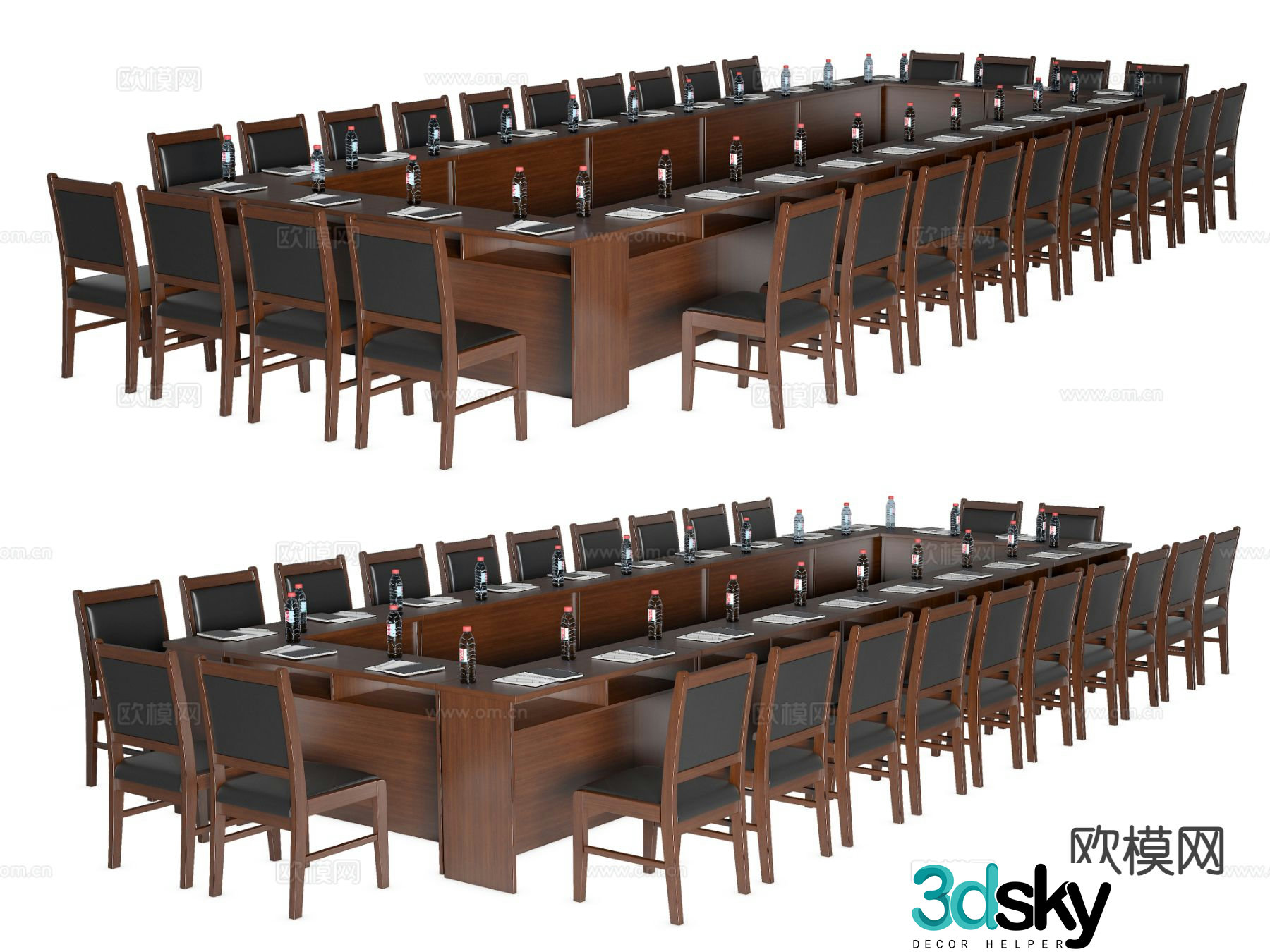 Modern conference table conference table 3d model