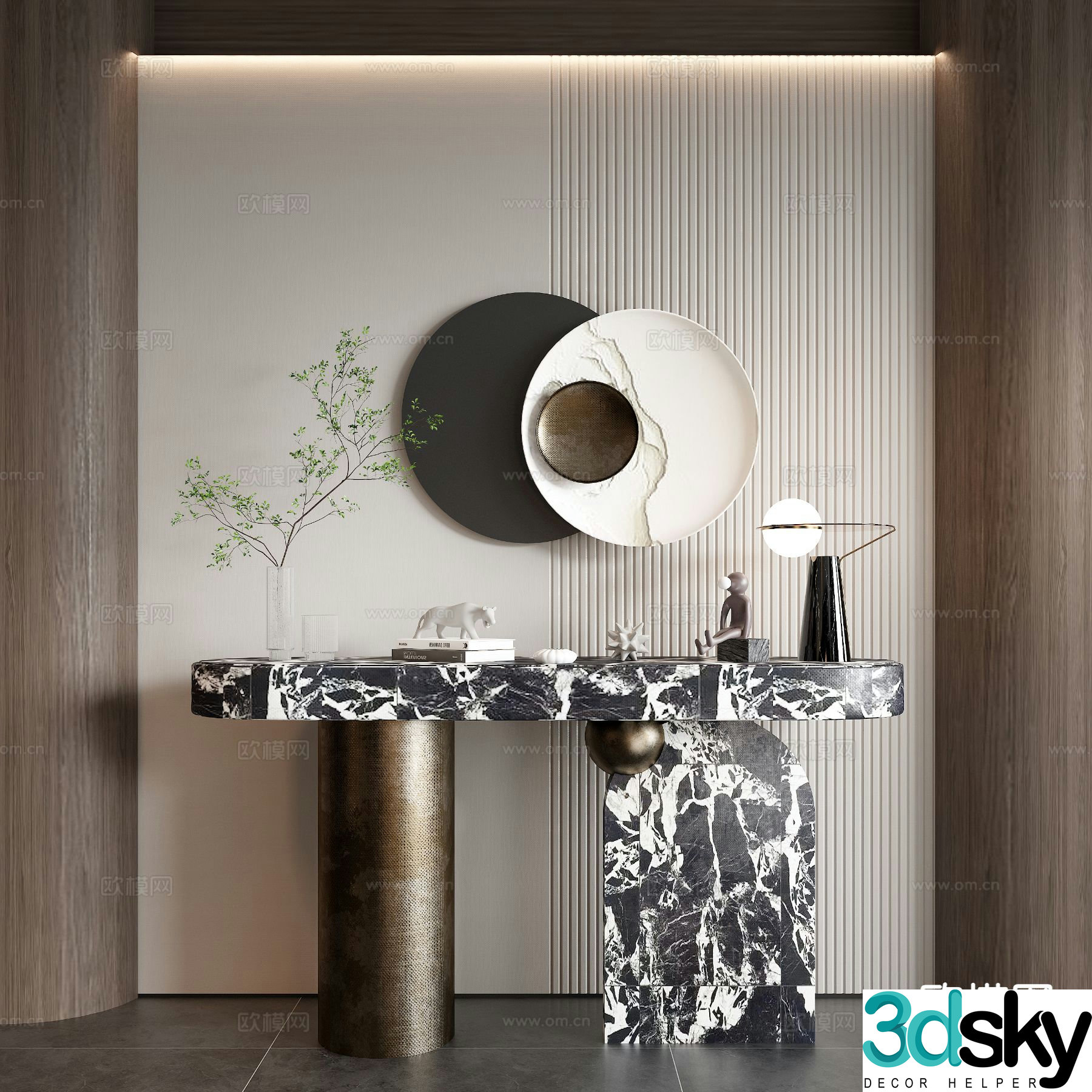 Modern end viewing platform 3D model