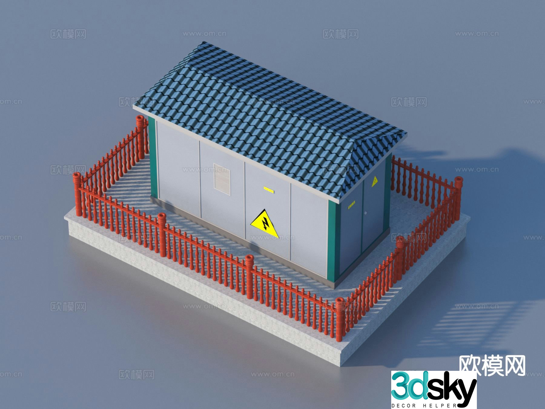 Distribution box distribution room distribution room 3d model