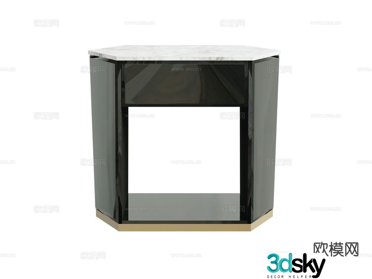 visionnaire bedside table 3d model