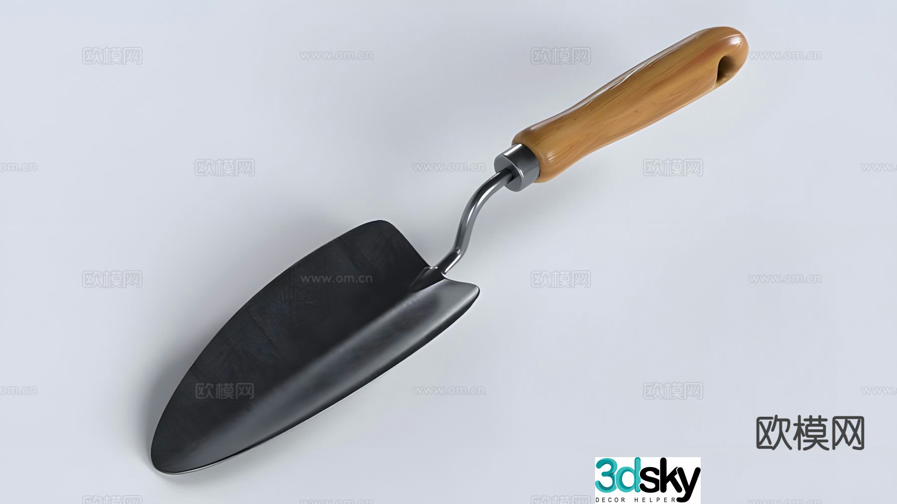 garden shovel shovel 3d model