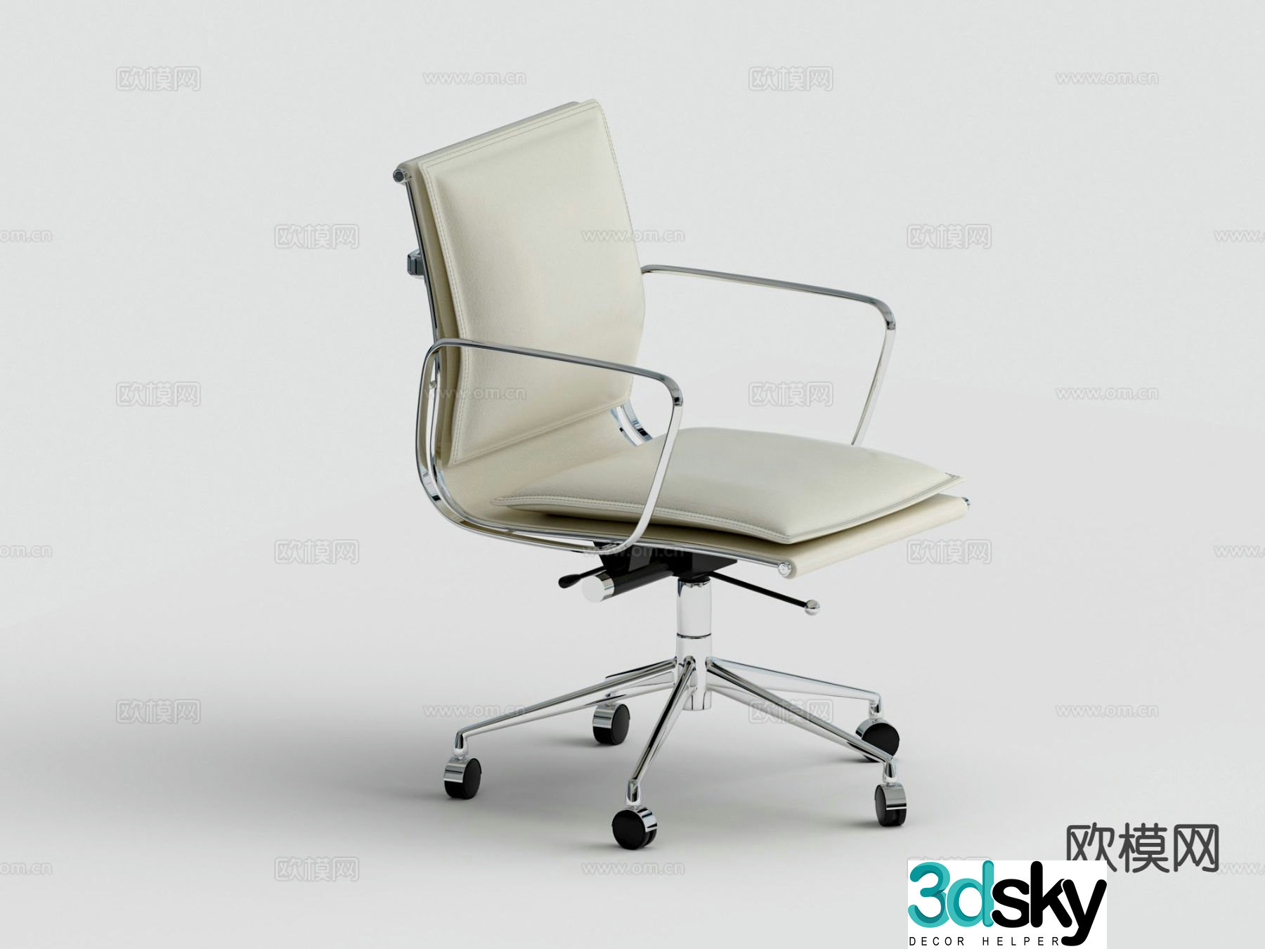 Office chair swivel chair staff chair computer chair 3d model
