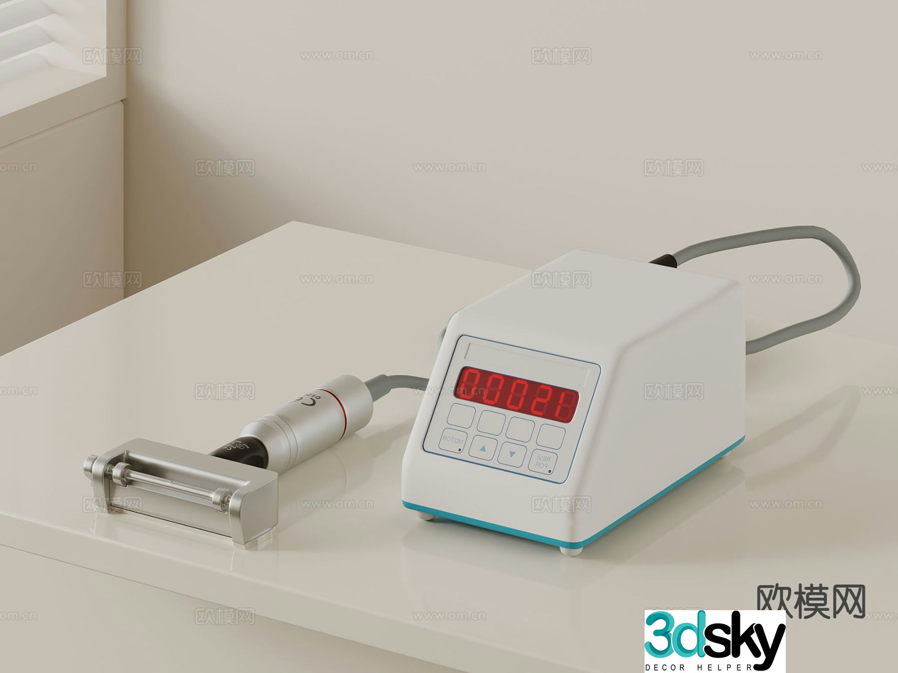 Modern medical equipment skin grafting device 3d model