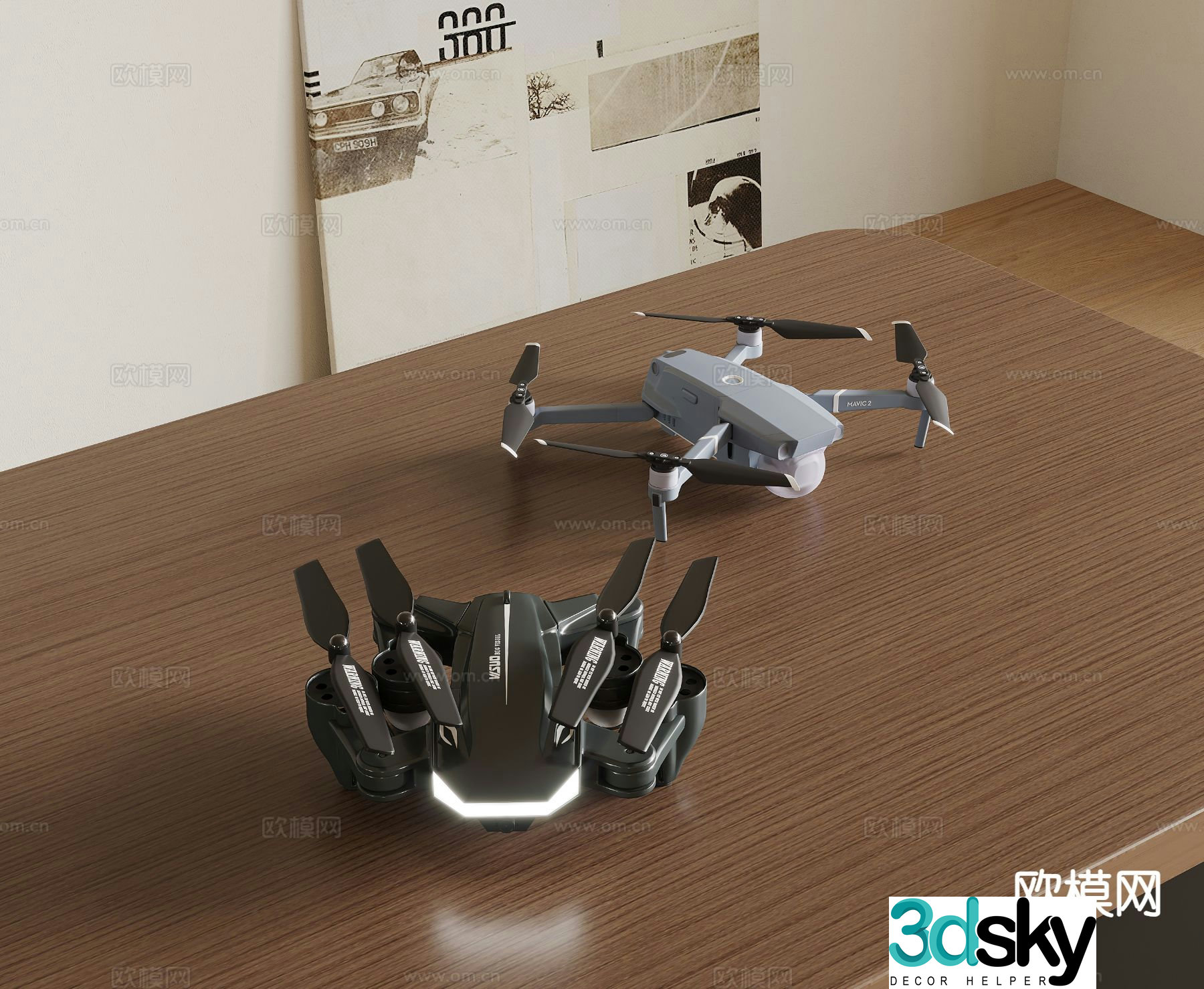 DJI drone 3d model