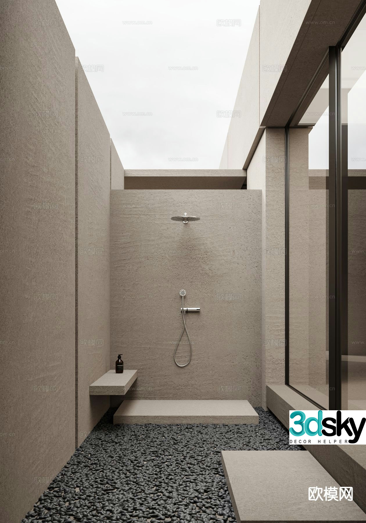 Bathroom supplies shower head shower head 3d model