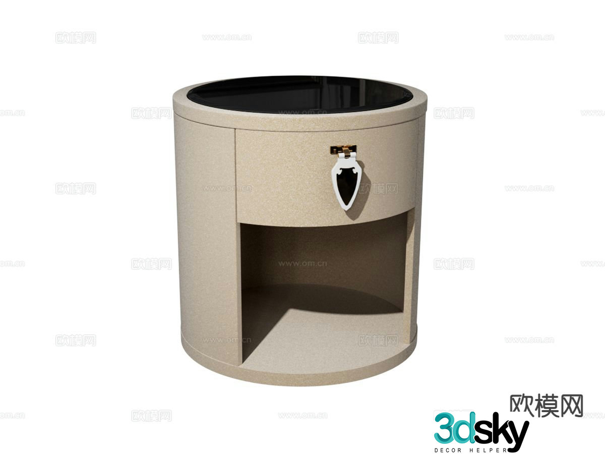 visionnaire – modern bedside table 3d model