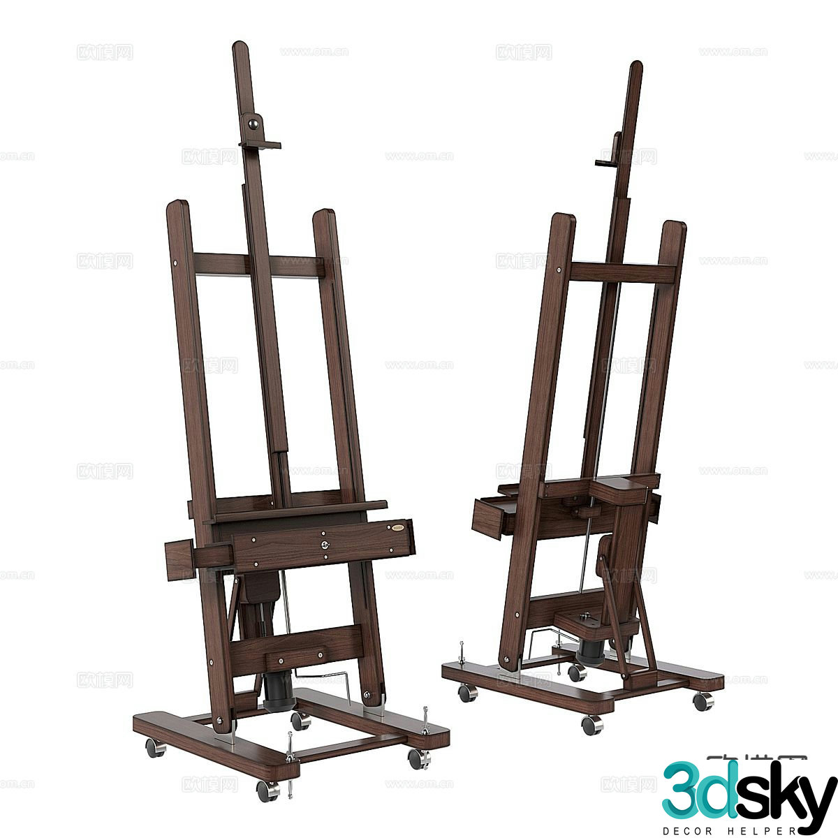 wabi-sabi easel 3d model