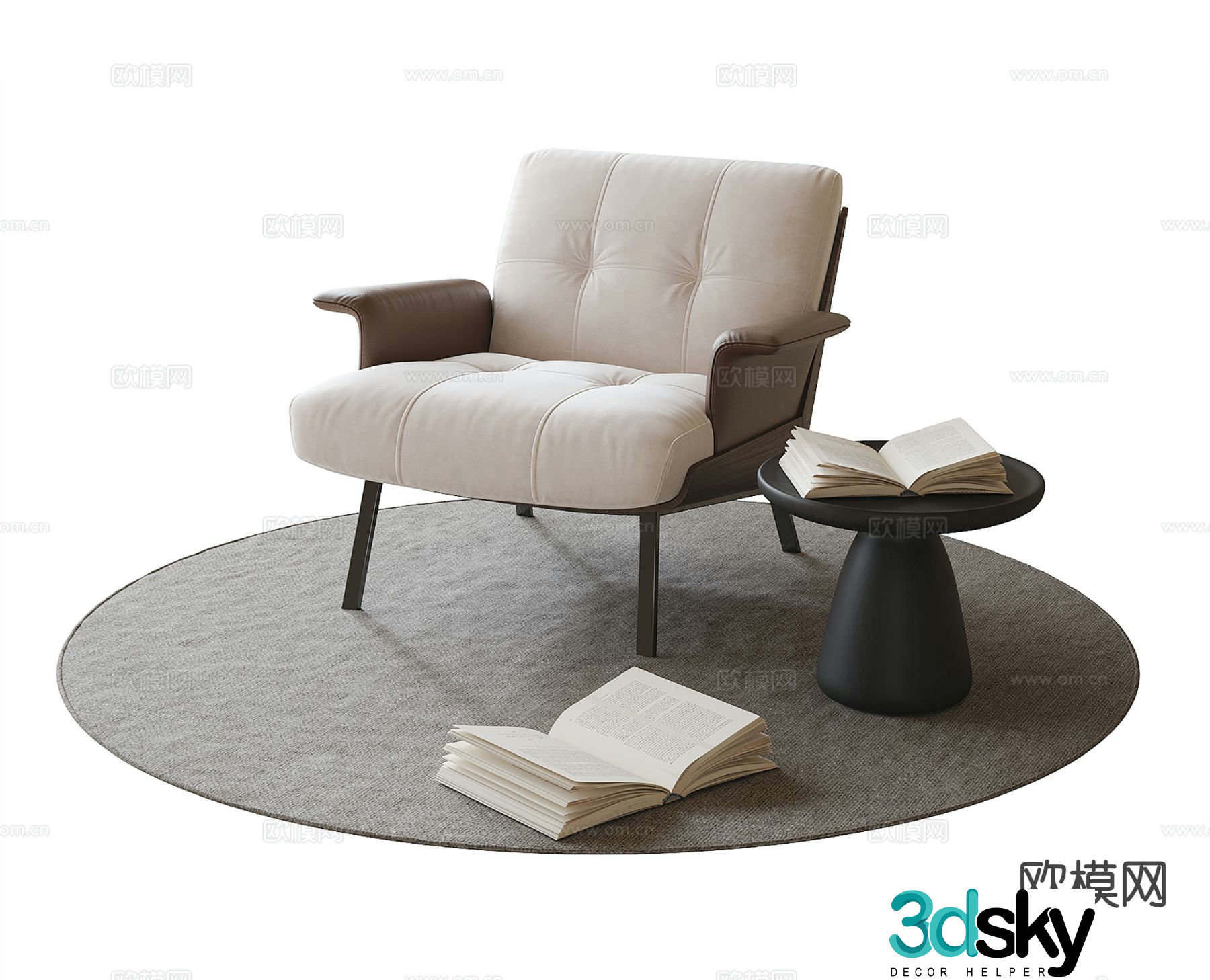 Modern lounge chair 3d model