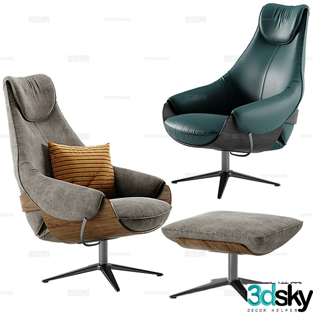 Modern executive chair boss chair office chair computer chair 3d model