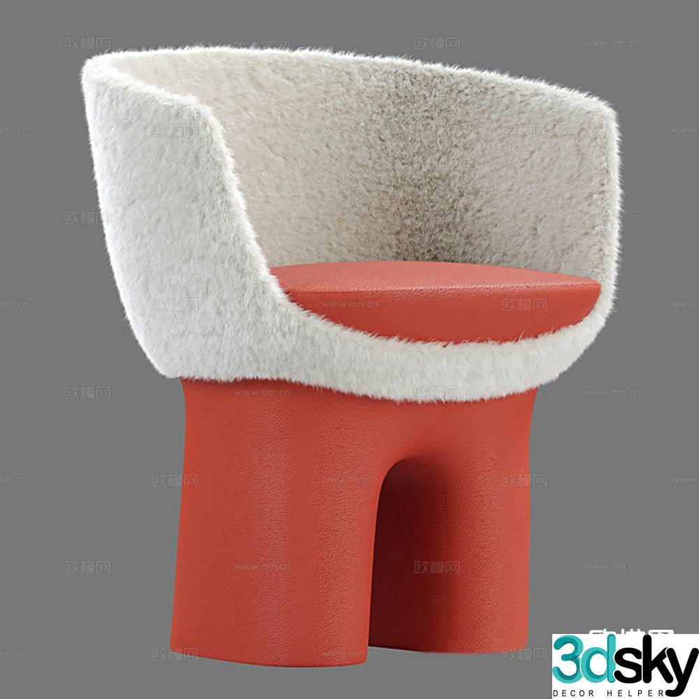 child seat child stool 3d model