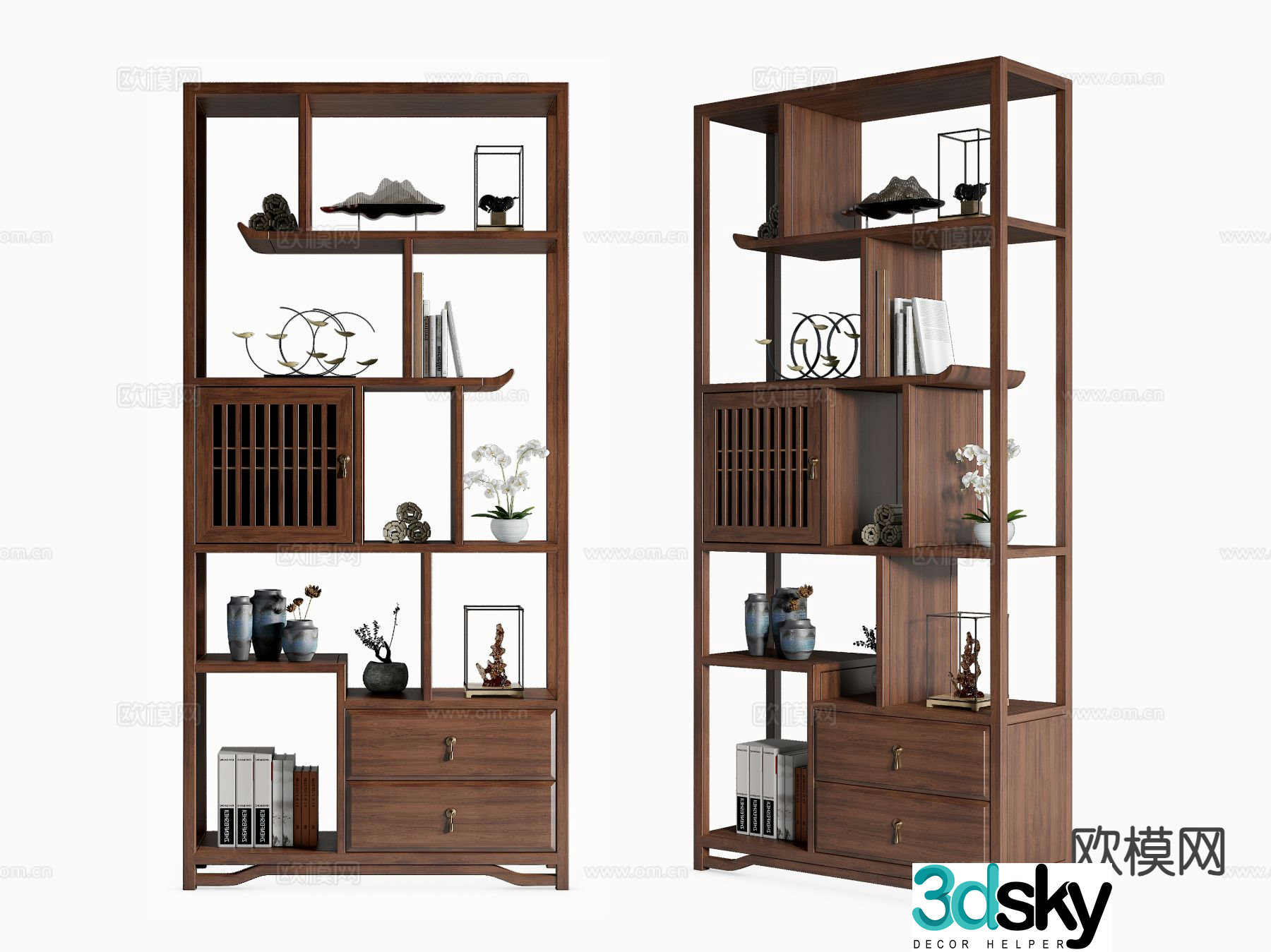 New Chinese style antique rack 3D model