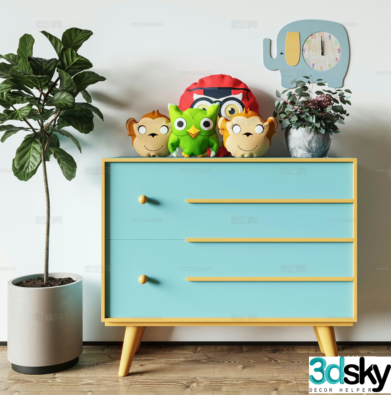 Children’s toy cabinet Children’s cabinet 3d model