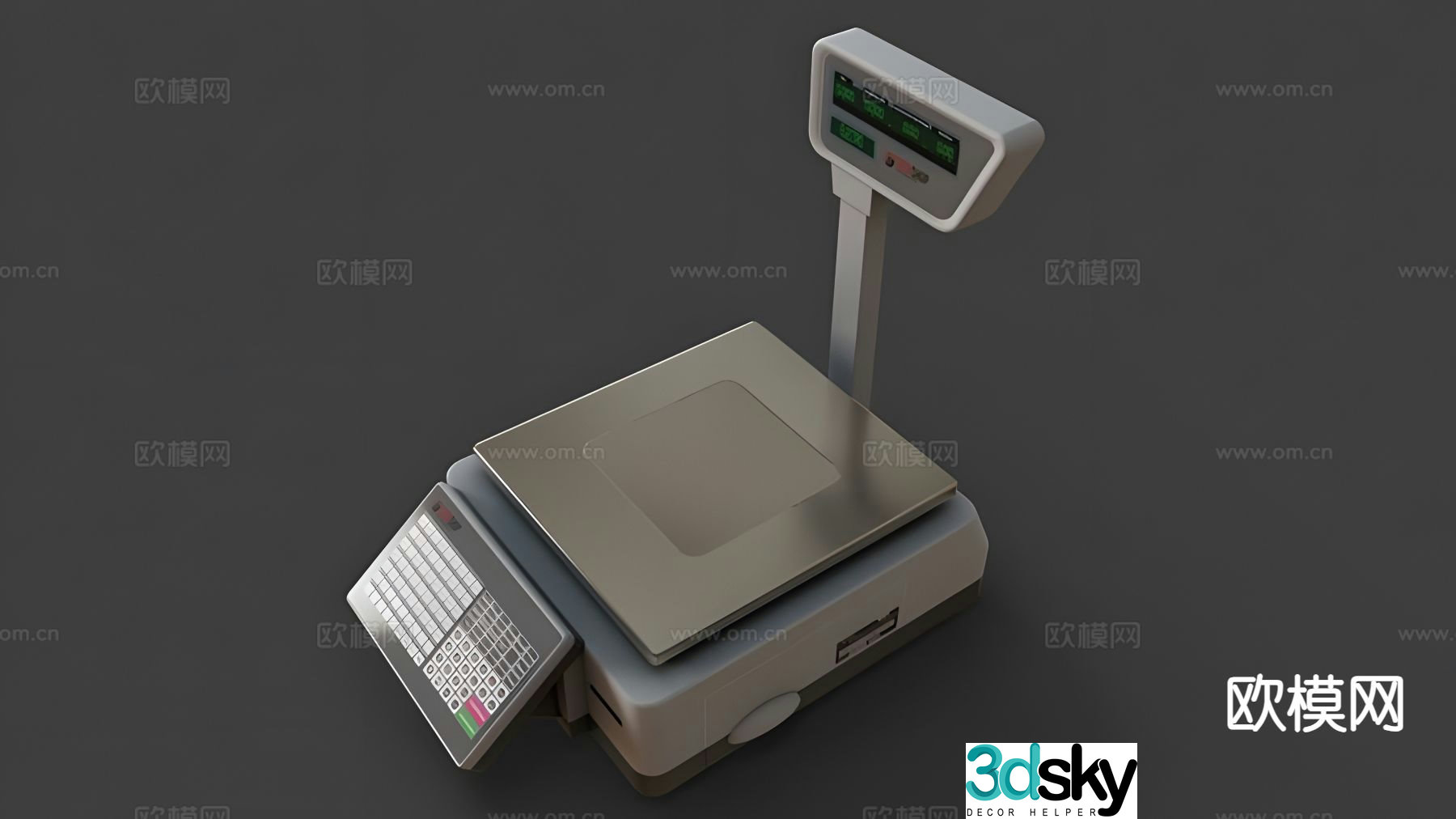 Weighing scale electronic scale 3d model