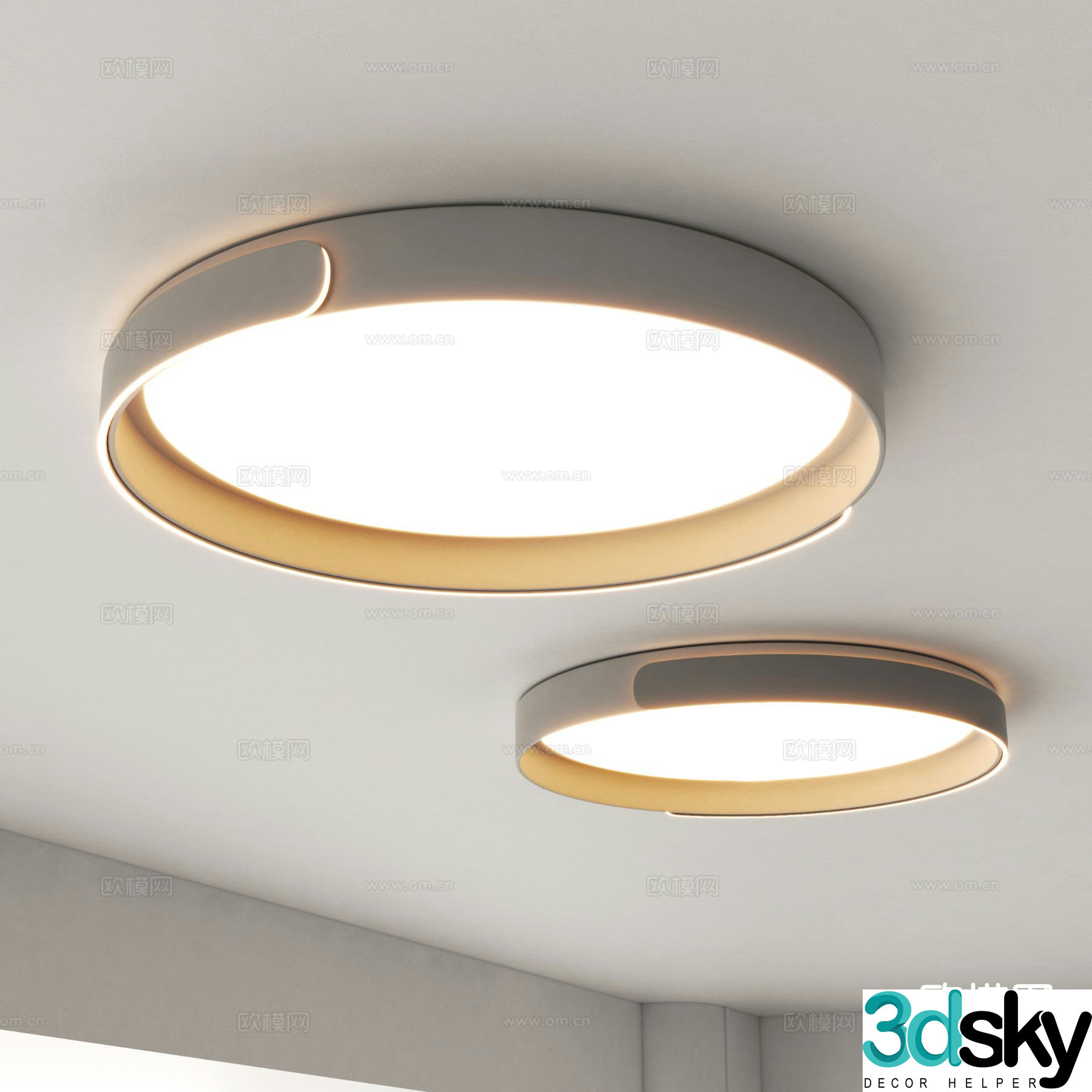 Modern ceiling lamp 3d model