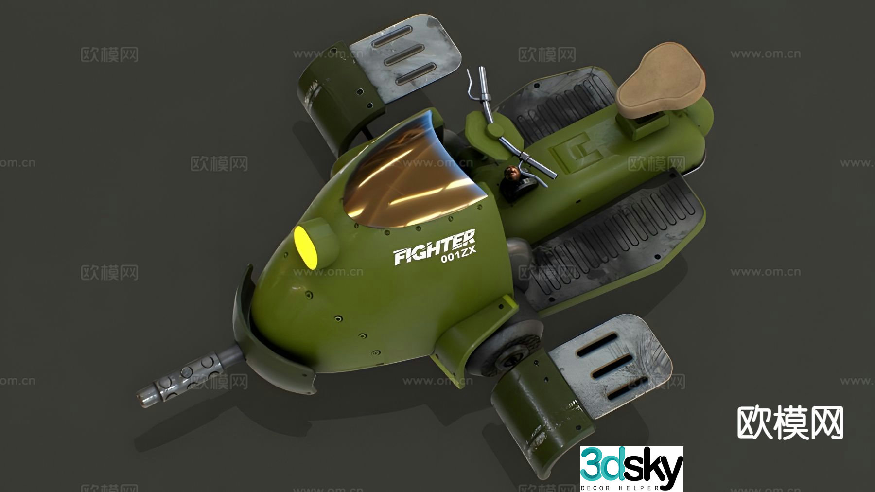 Hover scooter 3d model