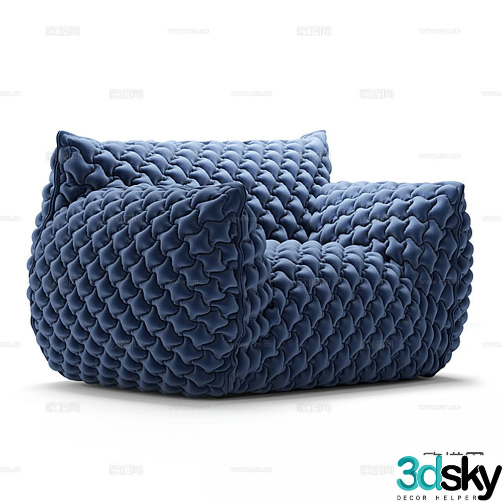 Single sofa leisure sofa 3d model