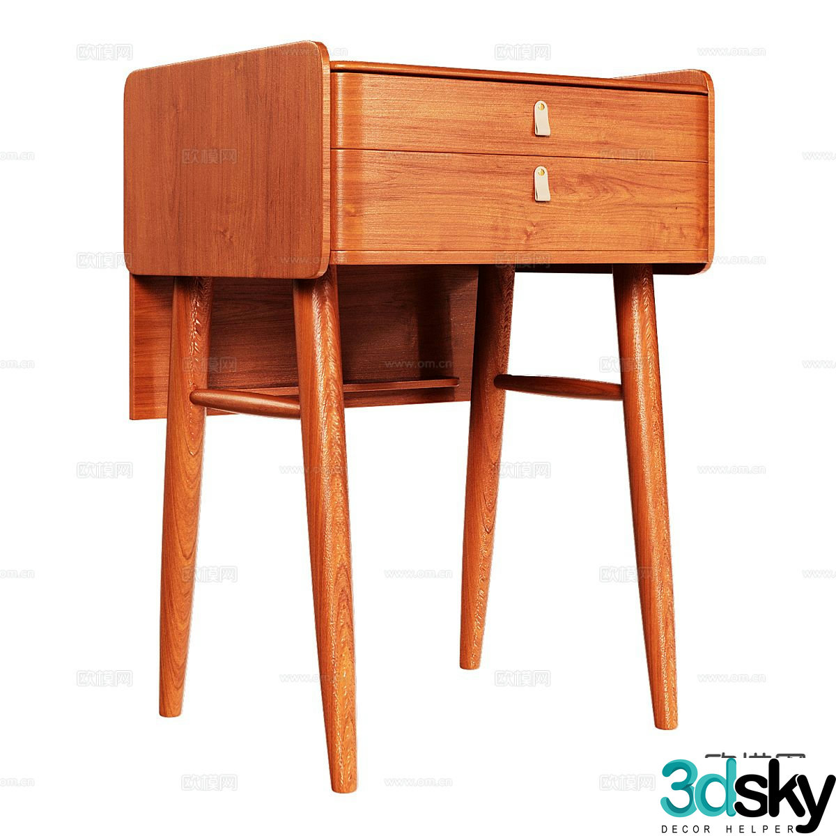 Nordic bedside table 3d model