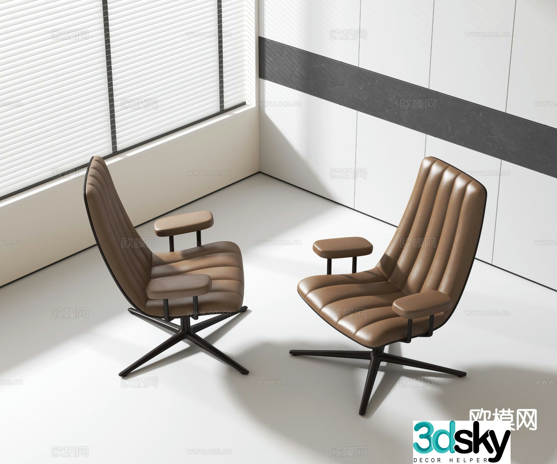 Modern office chair shift chair staff chair staff chair 3d model