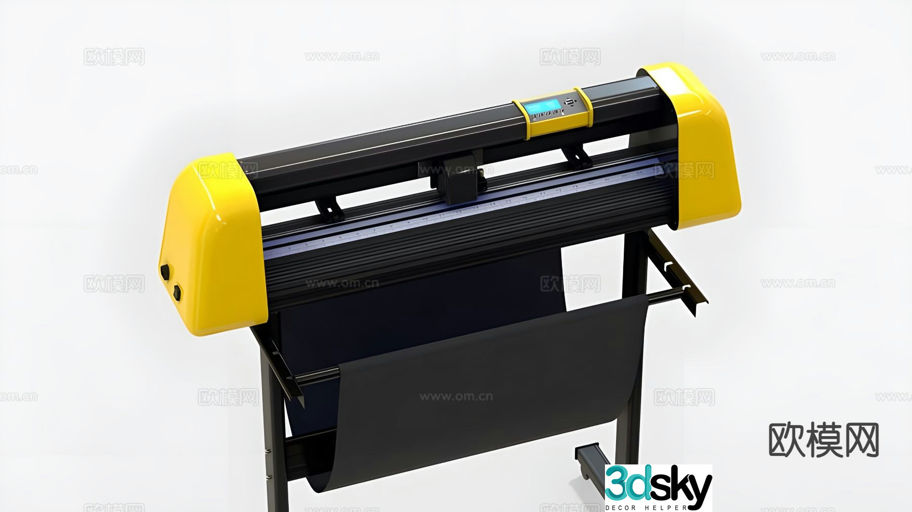Industrial Equipment Mechanical Equipment Plotter 3D Model