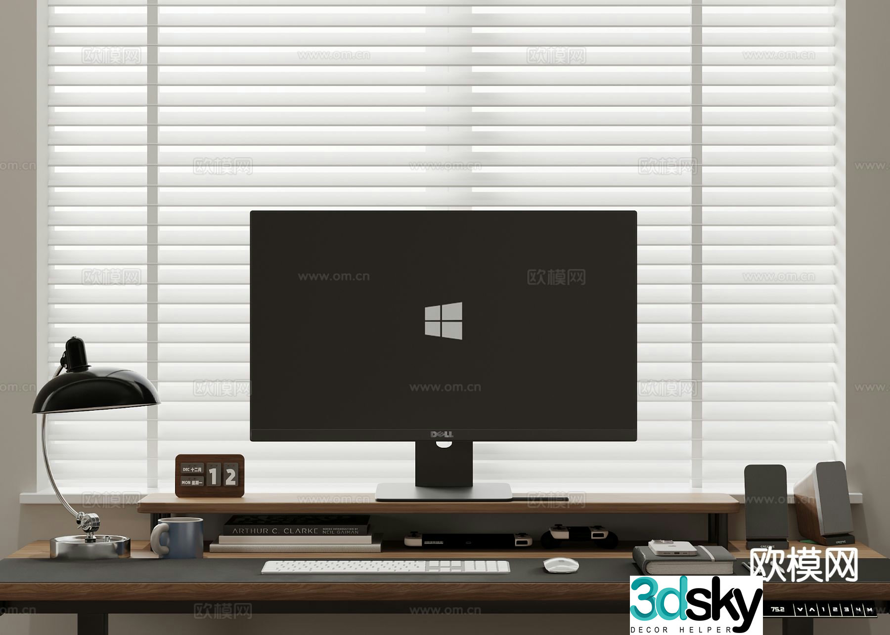 office supplies computer keyboard 3d model