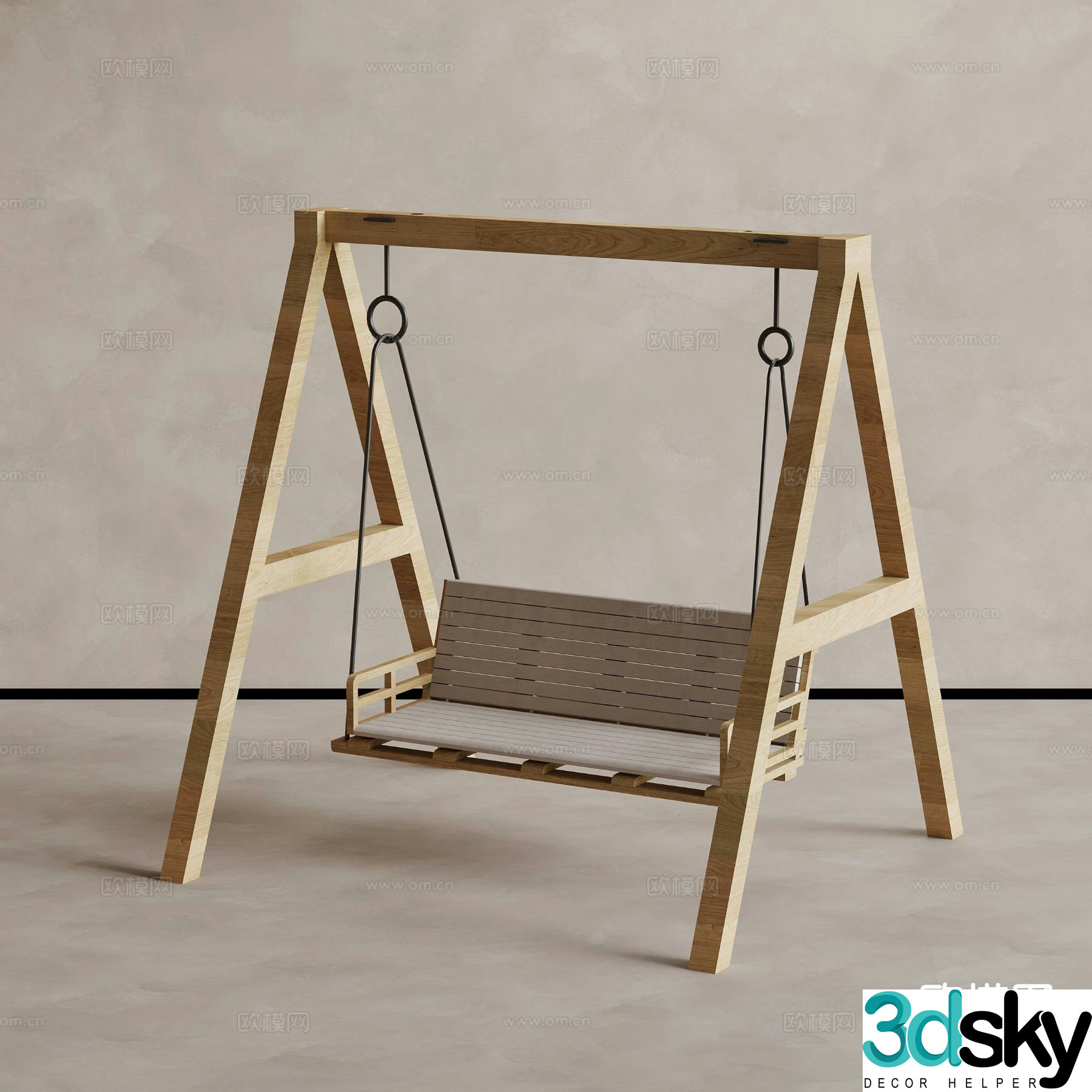 Modern swing chair hanging chair 3d model