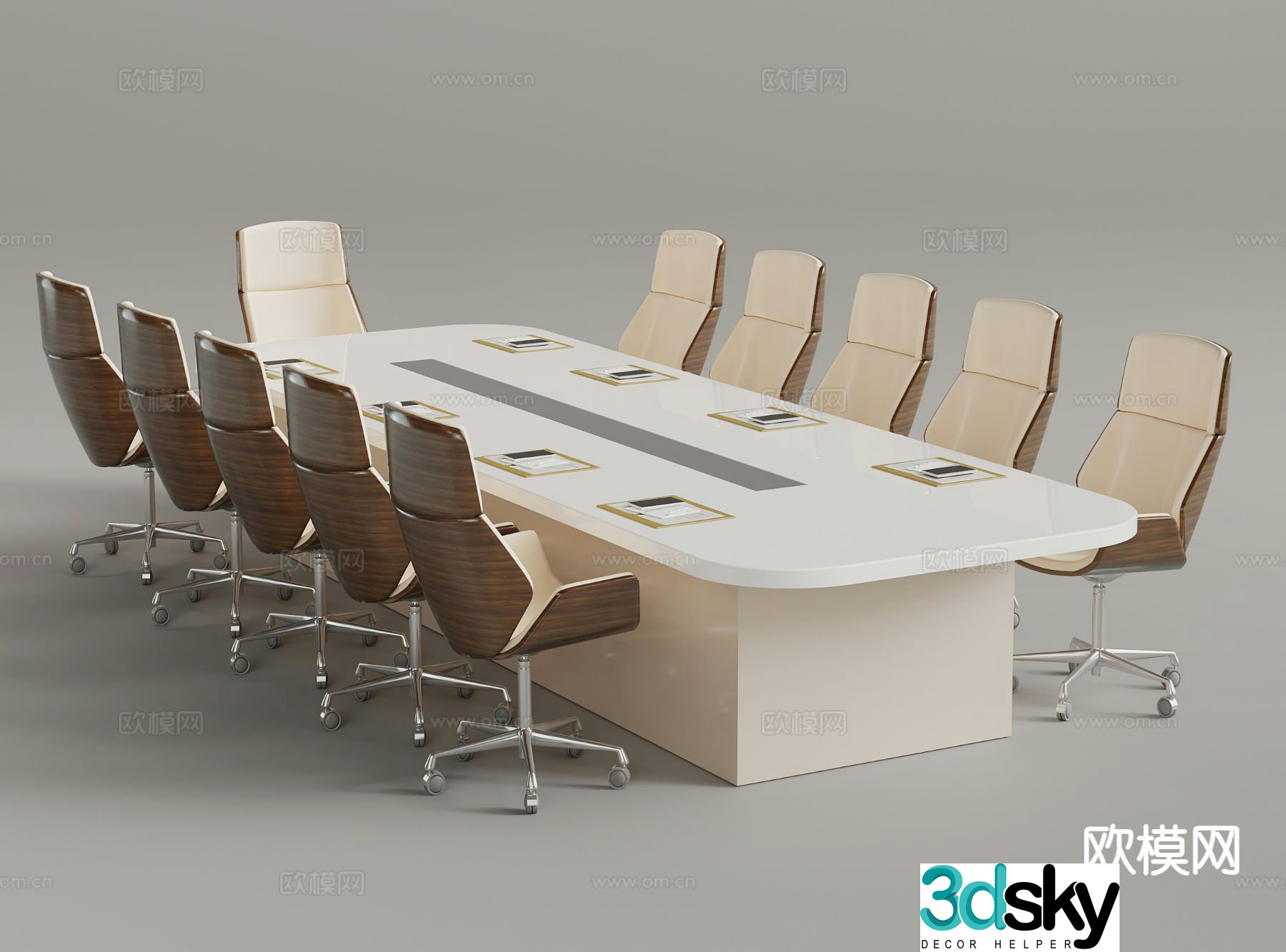 Modern conference table conference table 3d model