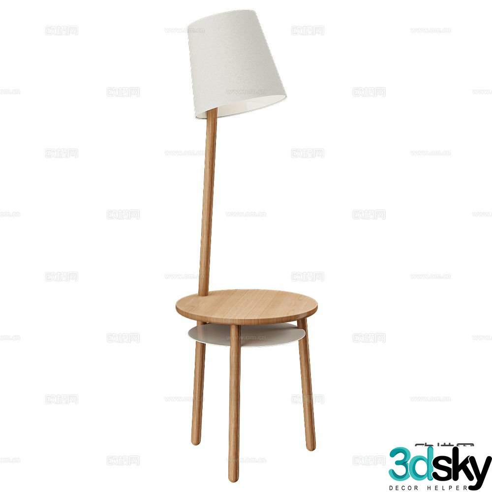 HartÃ´ Nordic bedside table lamp 3d model