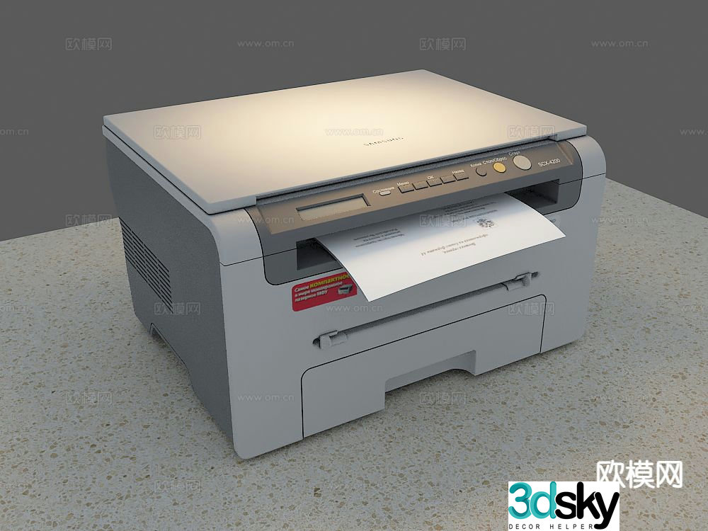 Old printer 3d model