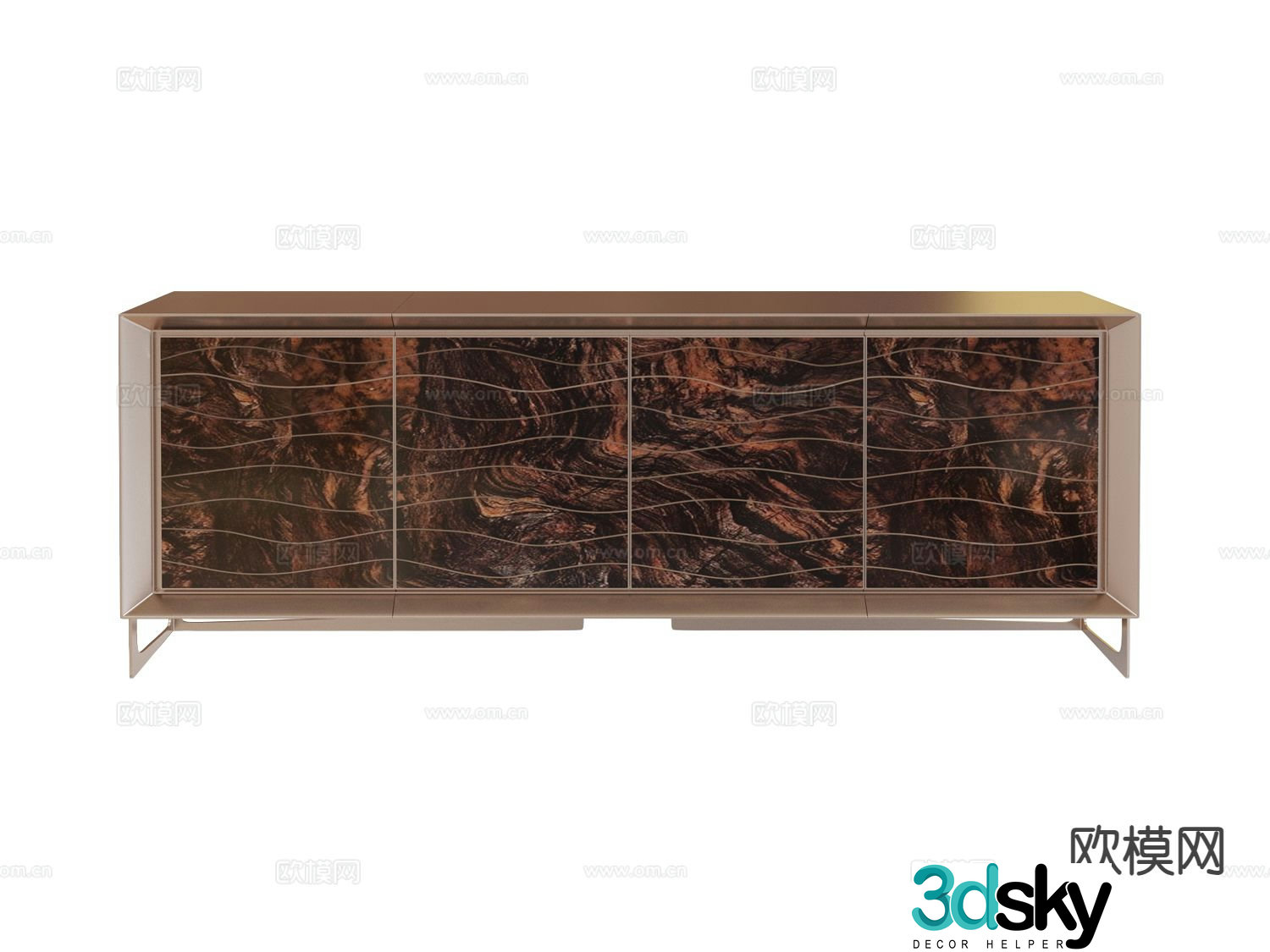 visionnaire side cabinet entrance cabinet 3d model
