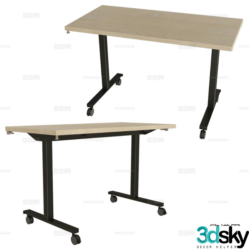 Alea conference table training table 3d model