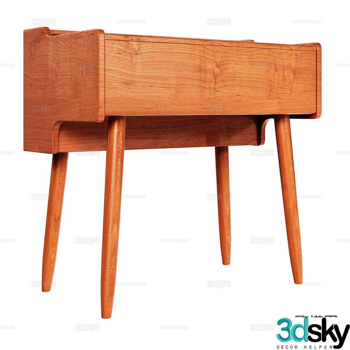 Nordic bedside table 3d model