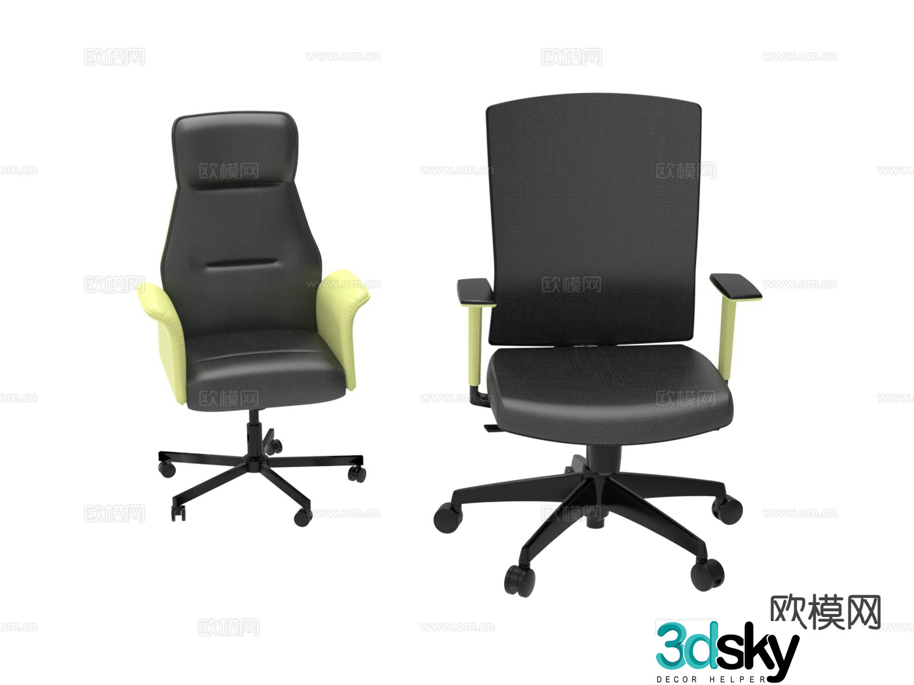 Office chair office chair executive chair staff chair 3d model