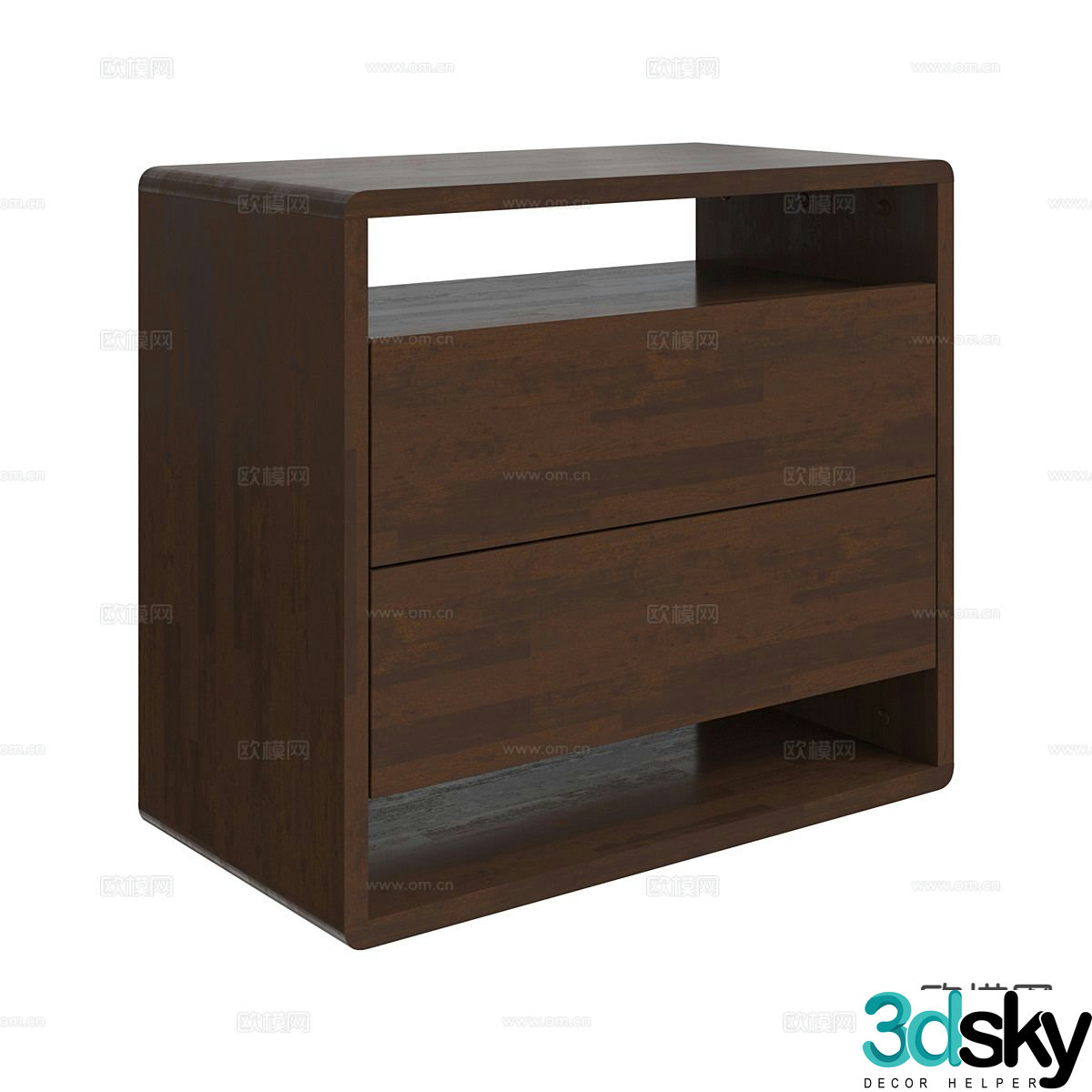 Nordic bedside table 3d model