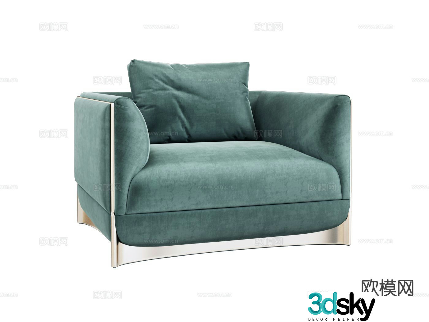 visionnaire single sofa 3d model