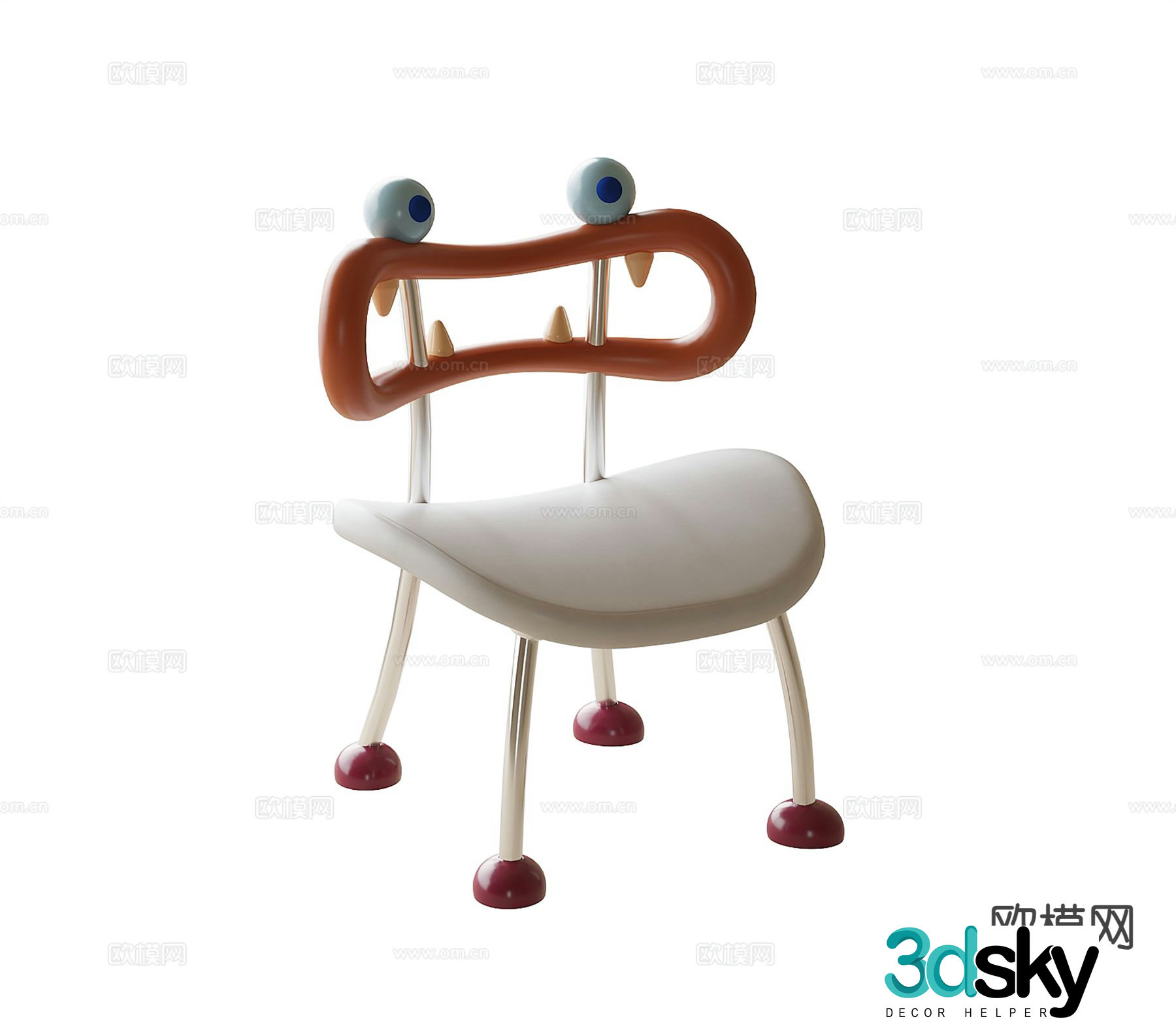 Modern children’s chair 3d model