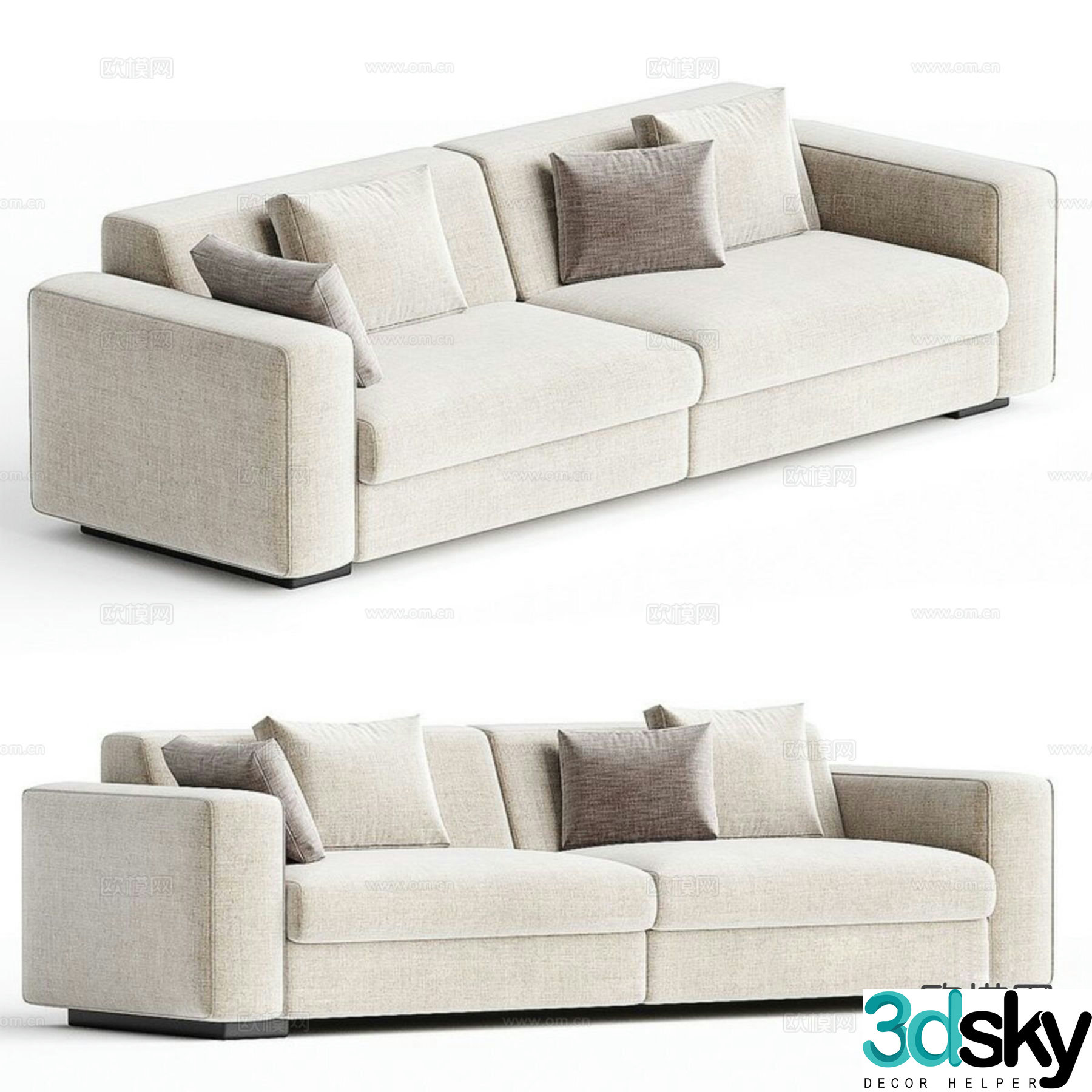 Modern love sofa 3d model