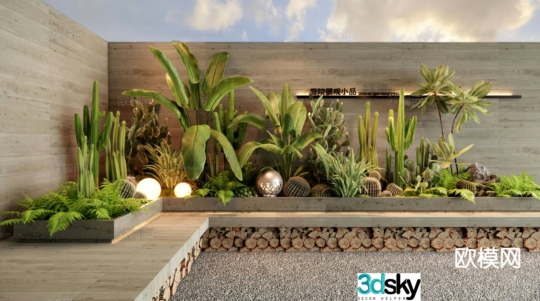 Cactus Plant Heap 3D Model