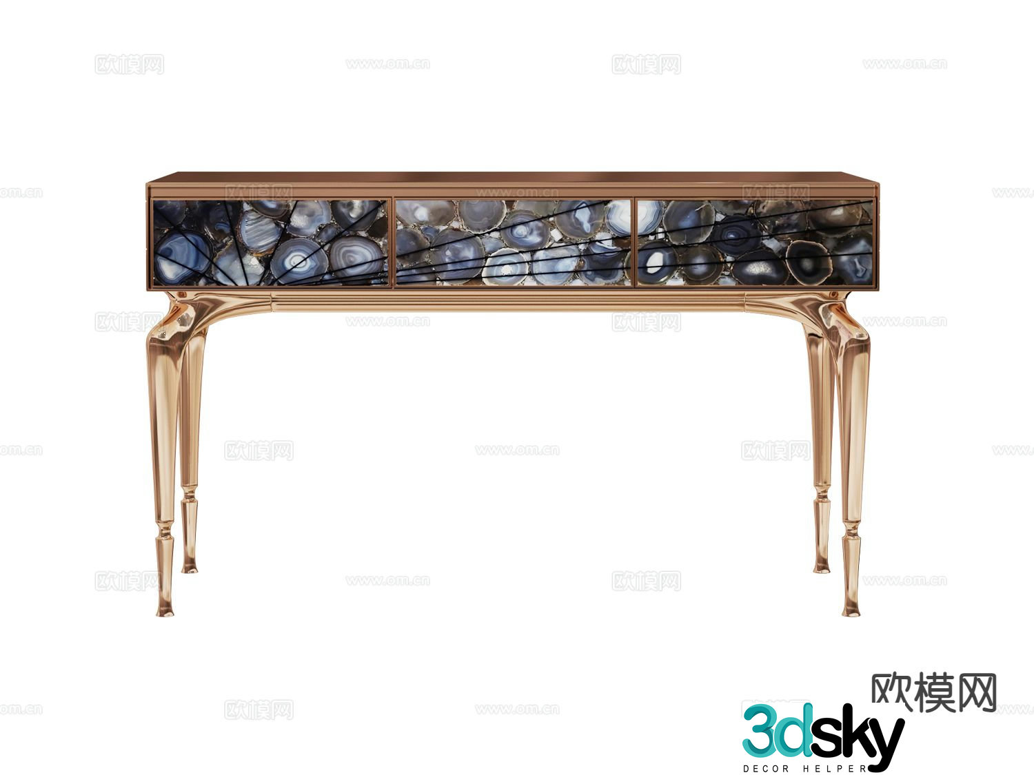 visionnaire entrance table end viewing platform 3D model