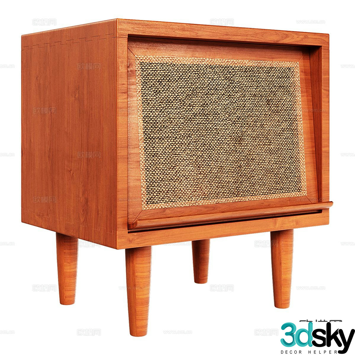 Simple bedside table 3d model