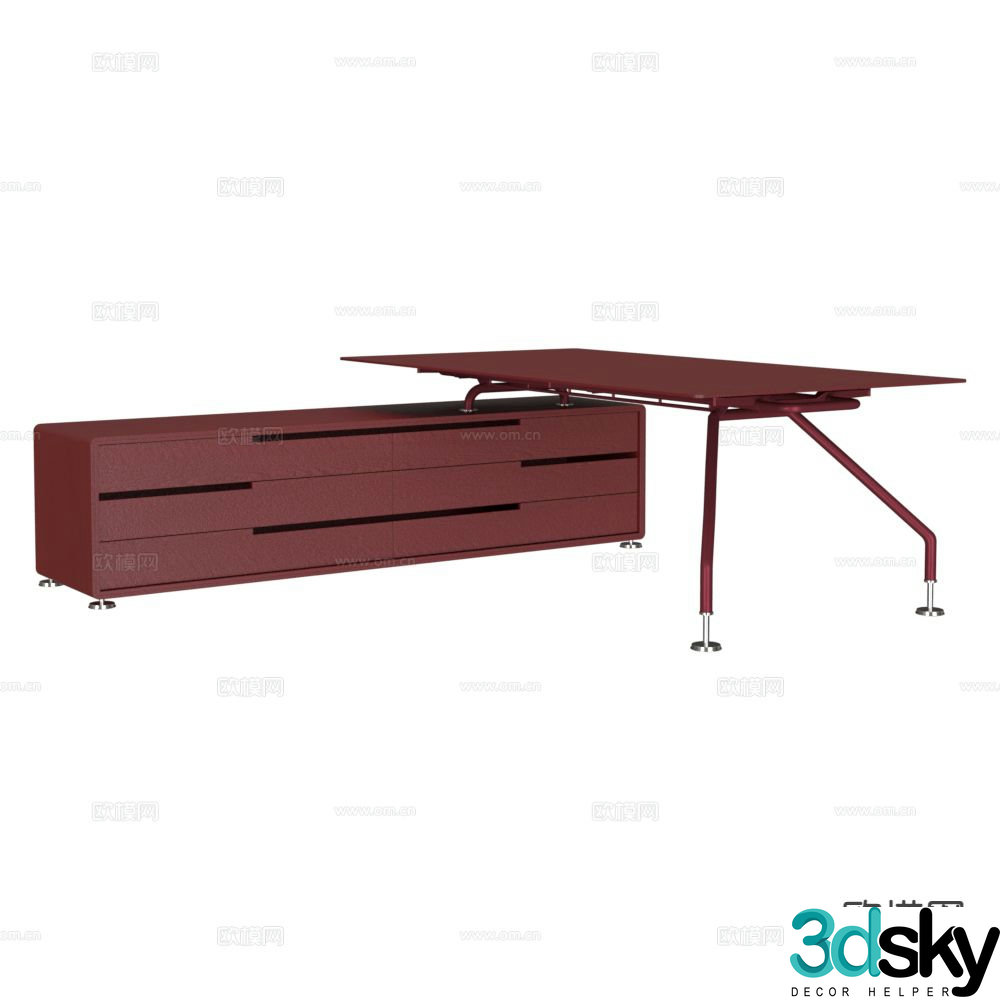 Balma desk desk desk 3d model