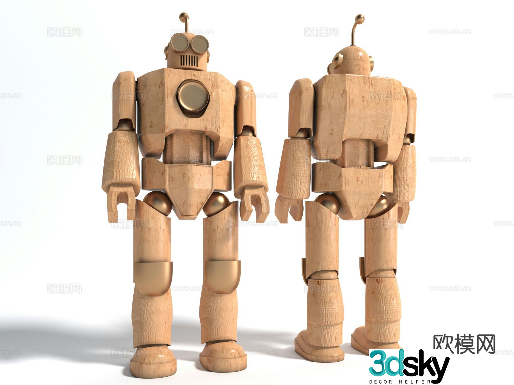 toy robot puppet 3d model