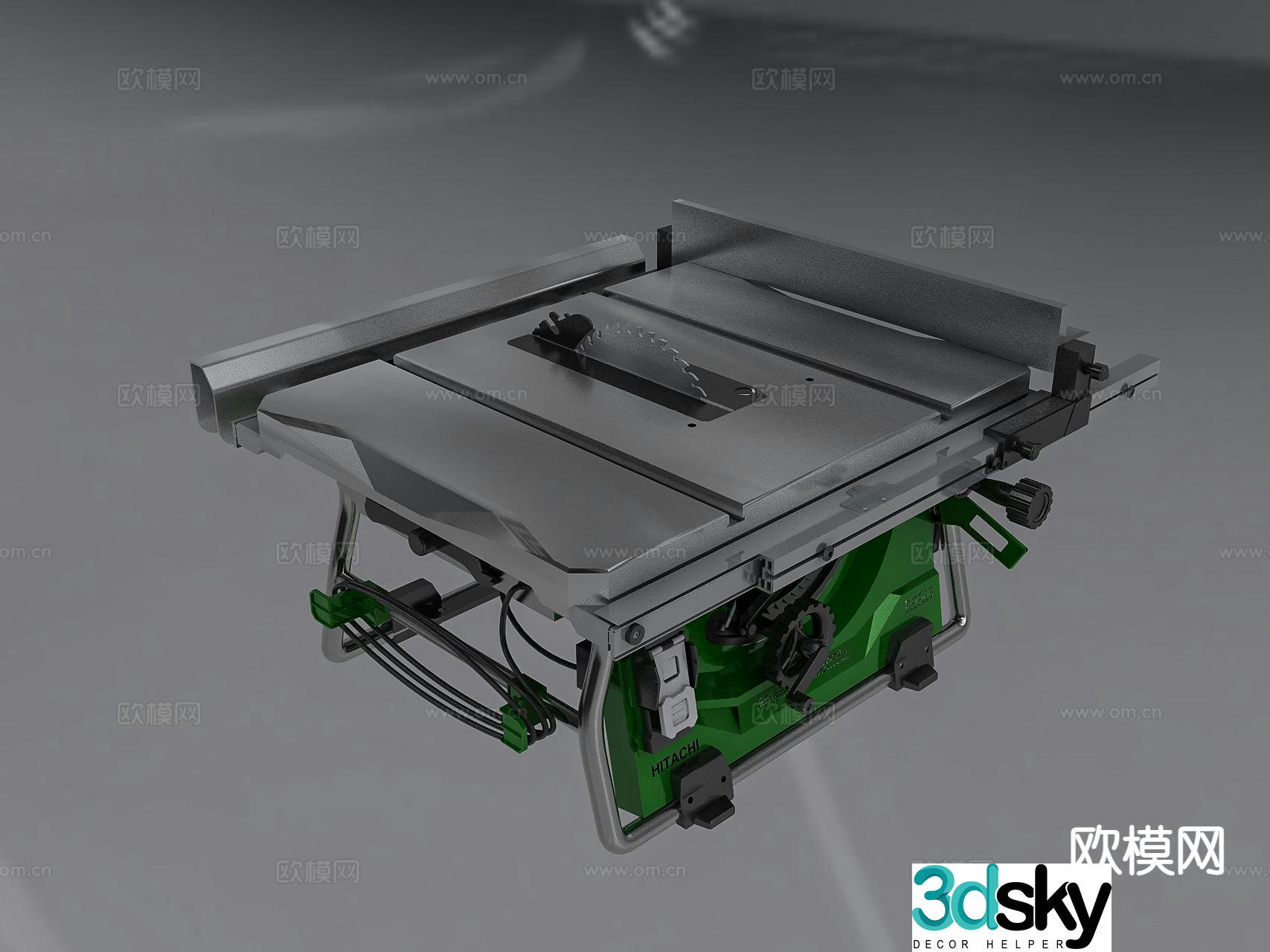 Modern chainsaw table saw 3d model