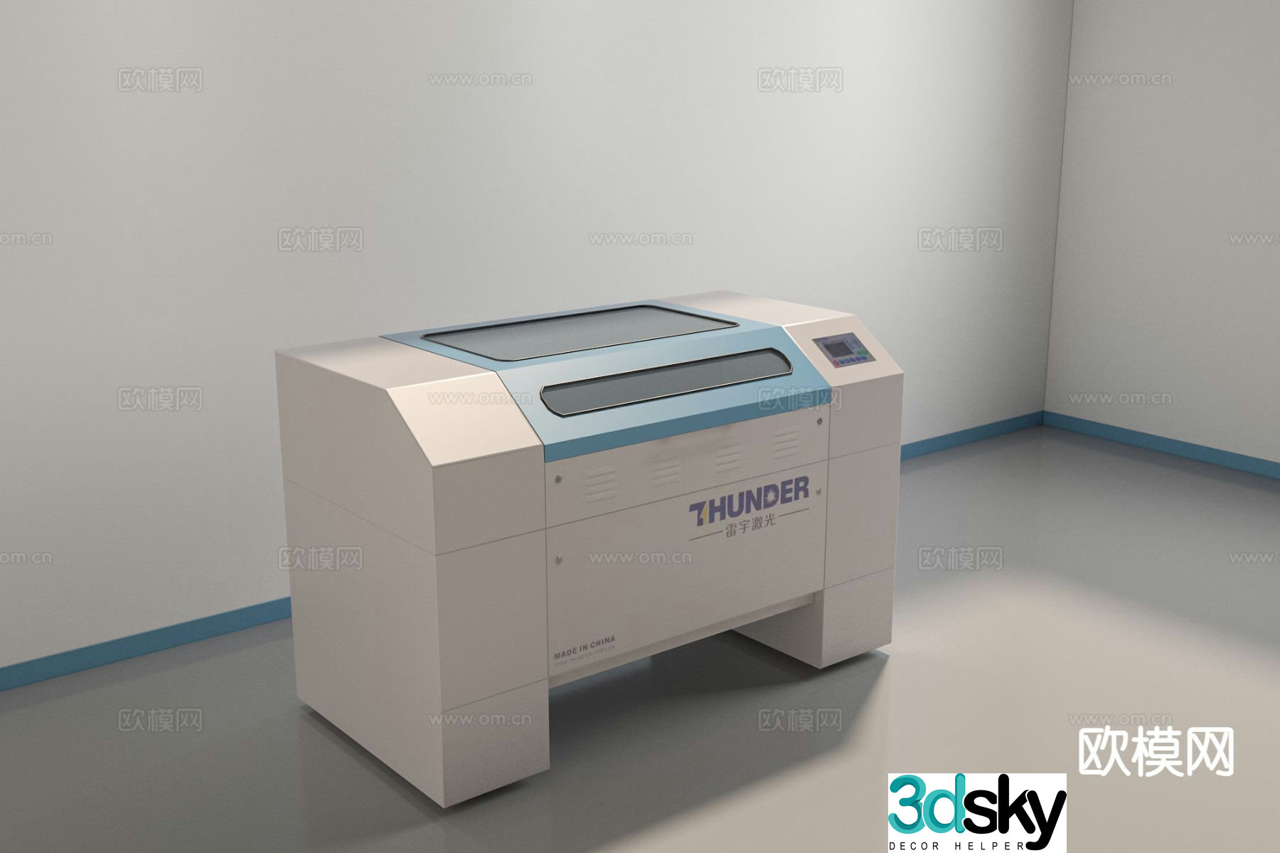Modern engraving machine Laser engraving machine 3d model