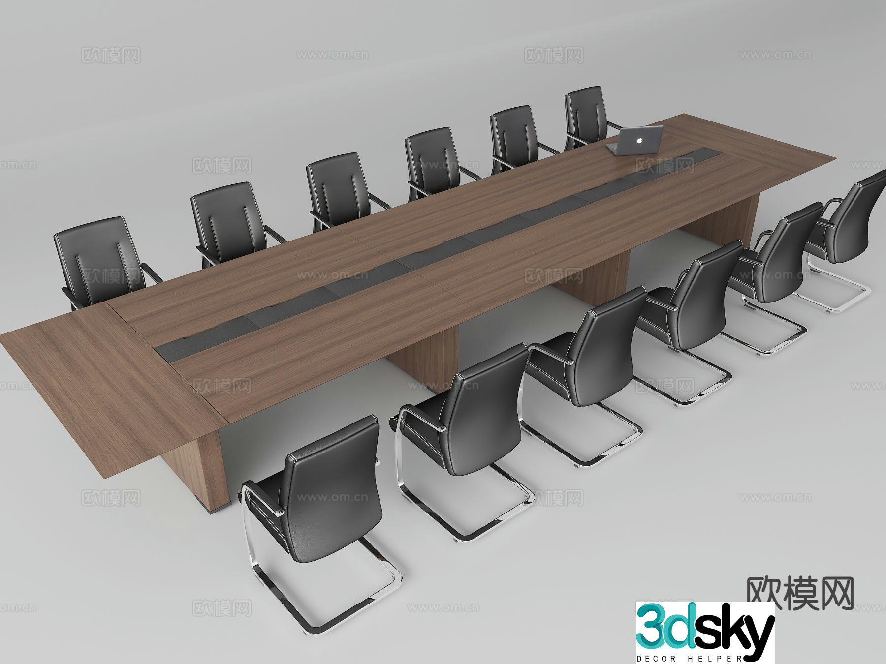 Modern conference table 3d model
