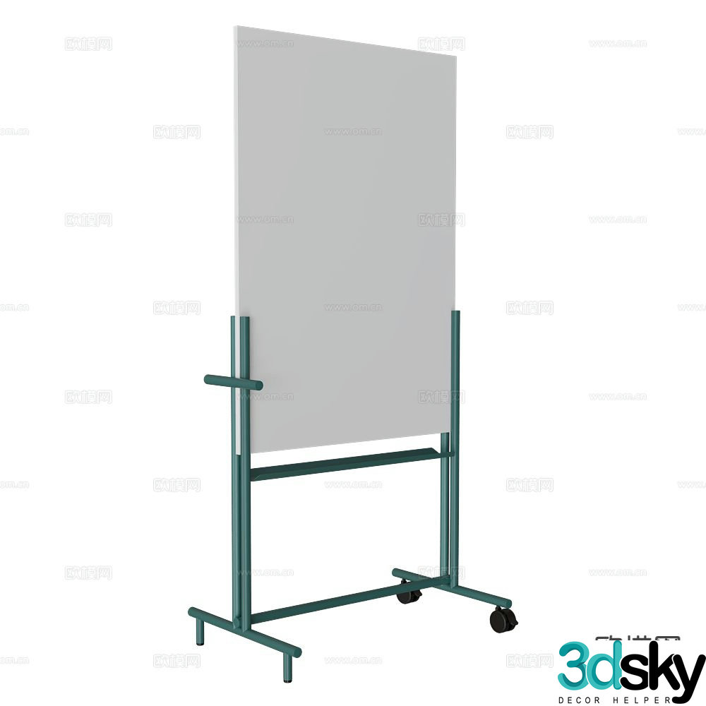 Balma whiteboard writing pad 3d model
