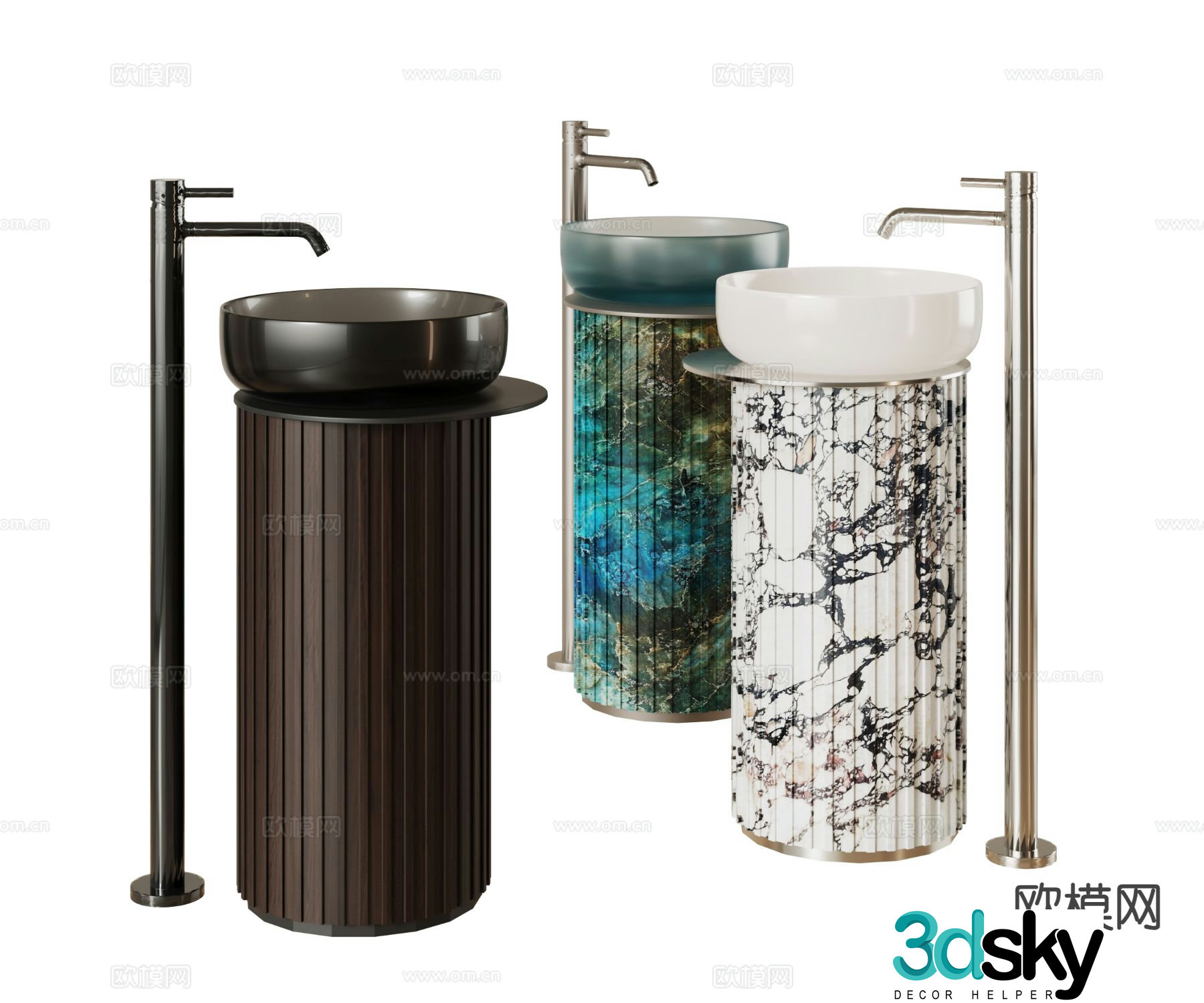 Modern sink 3d model