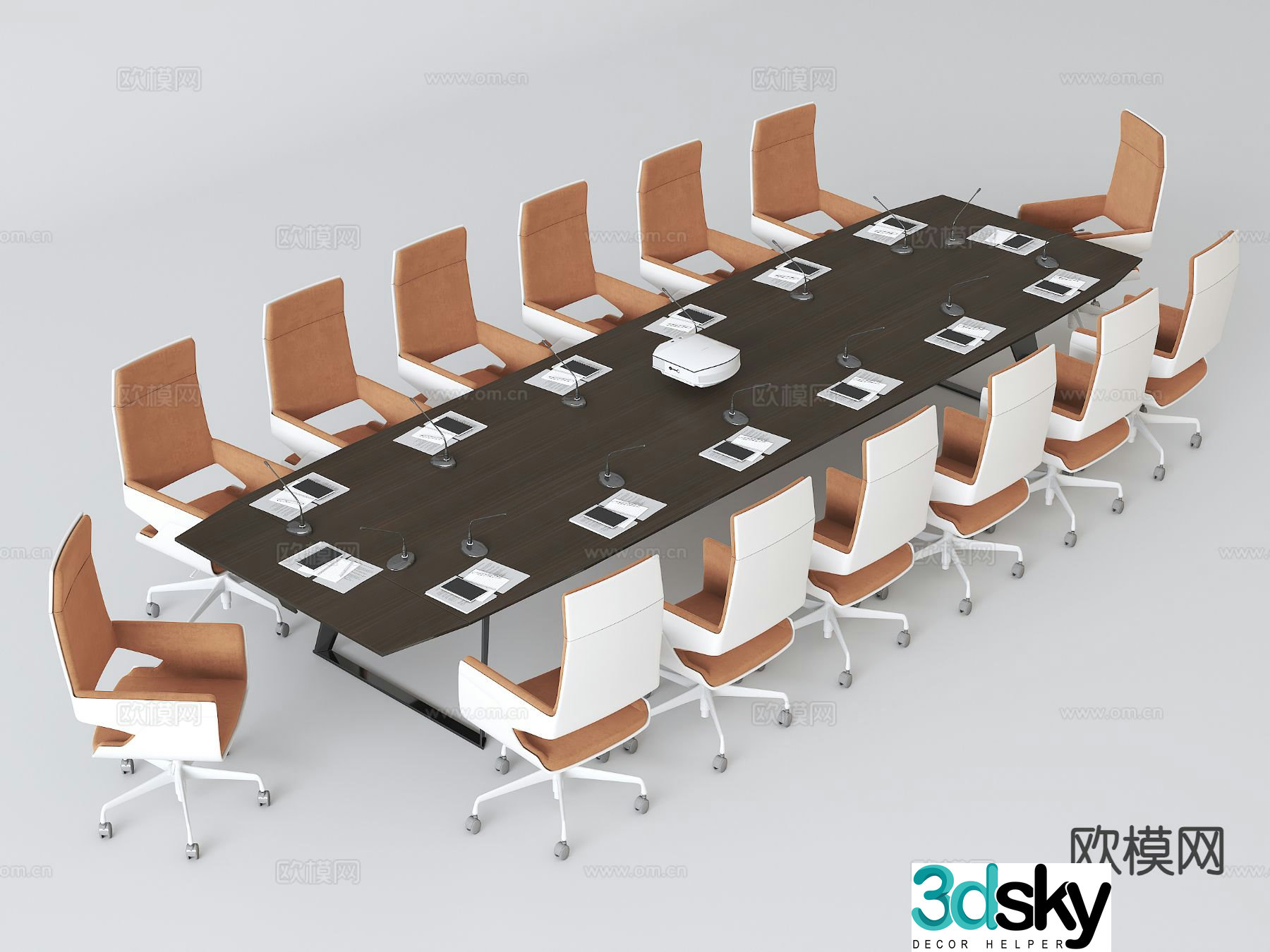 Modern conference table conference table 3d model