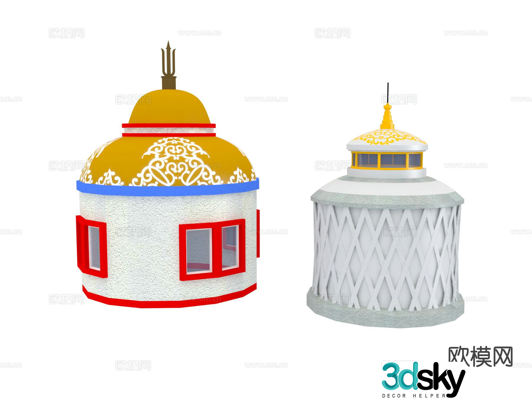 yurt tent 3d model